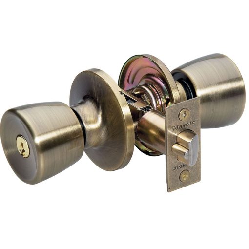 Jual Door Knob Masterlock Tulip Style Antique Brass TUO0105KA4 Jual Door Knob Masterlock Tulip Style Antique Brass TUO0105KA4